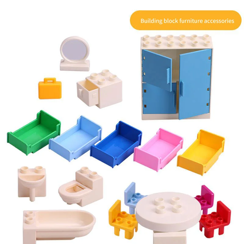 Большой конструктор из конструктора колесо обозрения горка лестница аксессуары