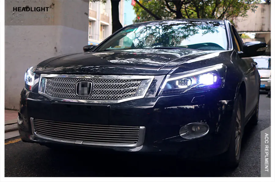 2 шт. светодиодный фары для Honda Accord 2008-2012 светодиодный автомобильный фонарь ангельские глазки ксенон HID комплект Противотуманные фары светодиодный дневные ходовые огни