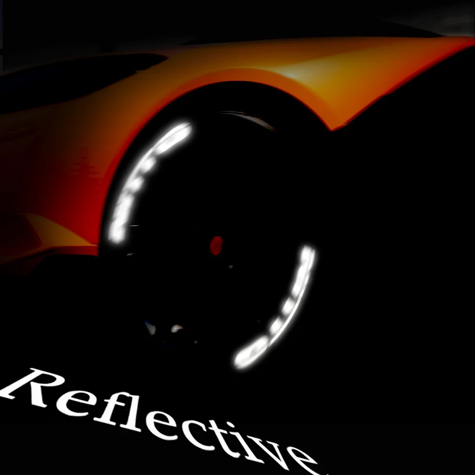 Наклейки с надписью на шину ночные Светоотражающие 3D стерео наклейки