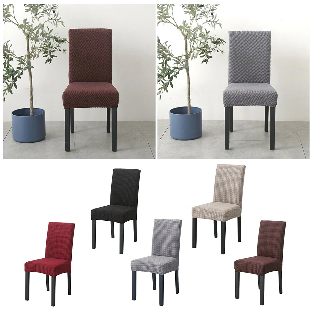 

Hotel Chair cover Home Decoration Knitted Elastic Chair Cover Slipcover