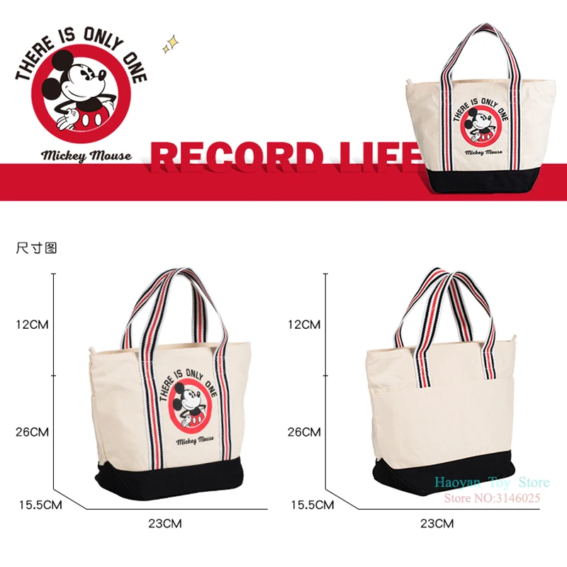 Оригинальная Классическая холщовая женская сумка с Микки Маусом из Диснея