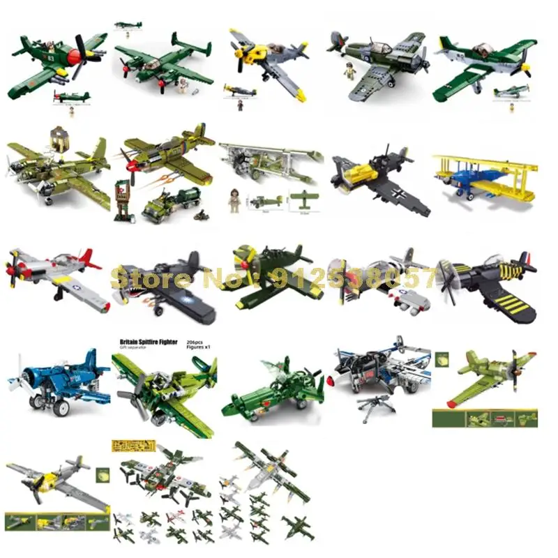 Военный истребитель Ww2 F4u P47 Bf109 Pt17 P51d P40 Ar196 I16 I6 J7w1 P38 Il2 Tu2 88 спитание самолёт