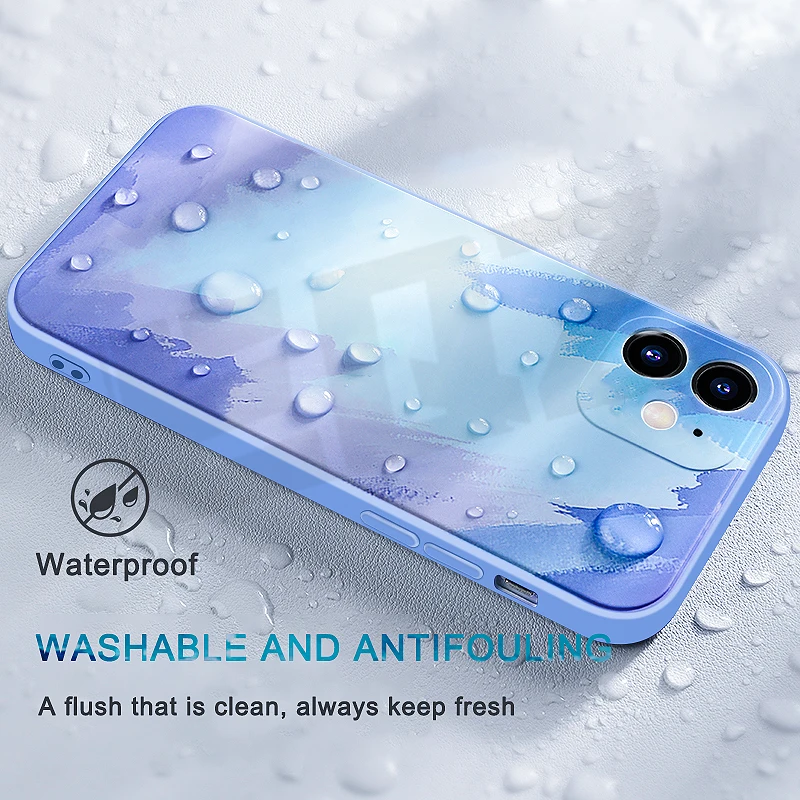 

EQZ Official Original Silicone Case For iPhone 11 case For iPhone 12 pro mini XS Max XR X SE 2020 7 8 Plus 12 Pro Max case Cover