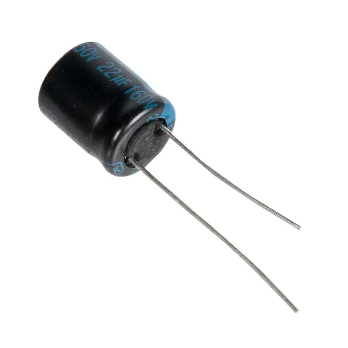 Конденсатор электролитический 22x160 (10x12 5) TK Jamicon 105C | Электронные компоненты и
