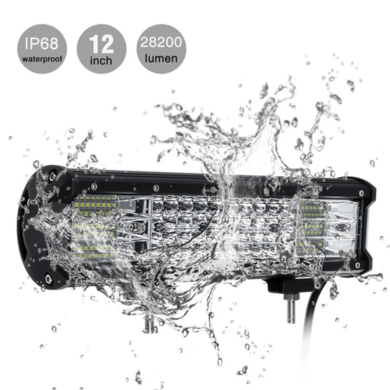 Светодиодный прожсветильник тор для внедорожника 12 дюймов 282 вт фонарь IP68