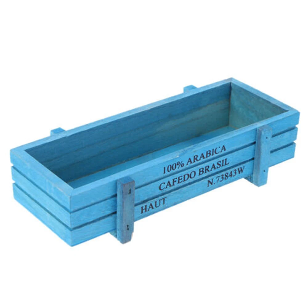 Wooden Garden Herb Planter Window Box Trough Pot Succulent Flower Plant Bed | Дом и сад