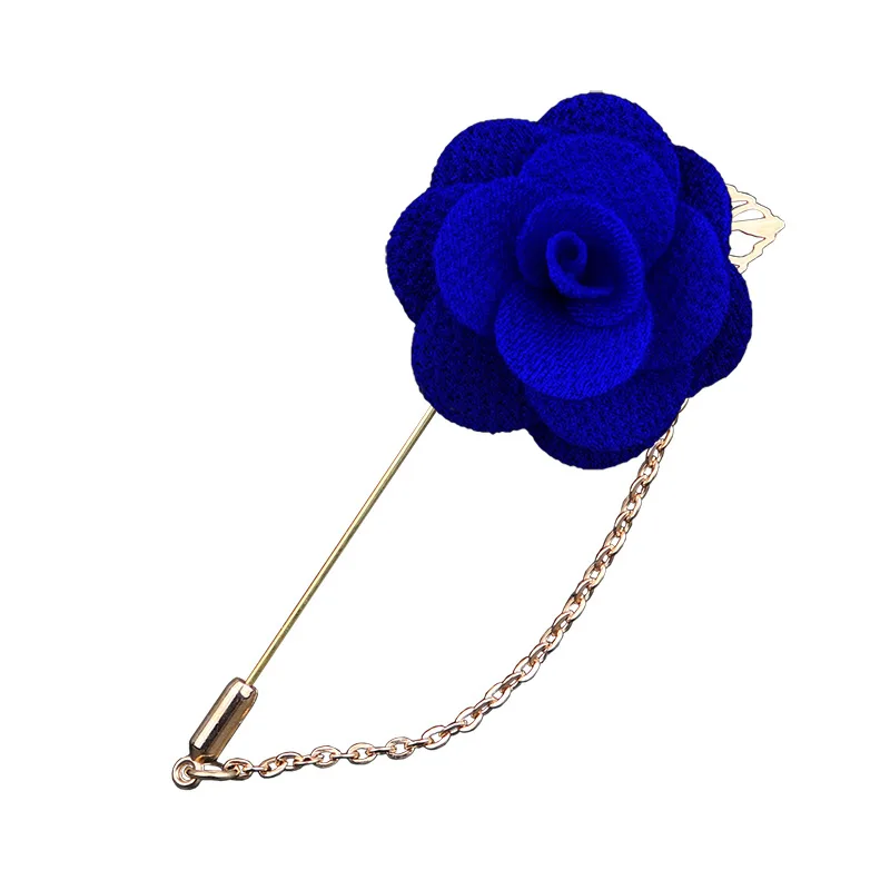 Linbaiway тканевые броши в виде цветка для мужчин булавка с отворотом Женская Брошь