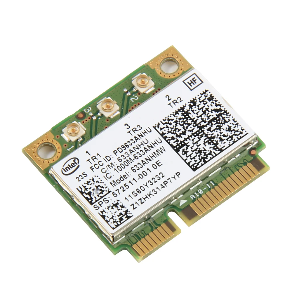 Двухдиапазонная 450 Мбит/с 633ANHMW Mini PCI E беспроводная Wi Fi сетевая карта для ноутбука