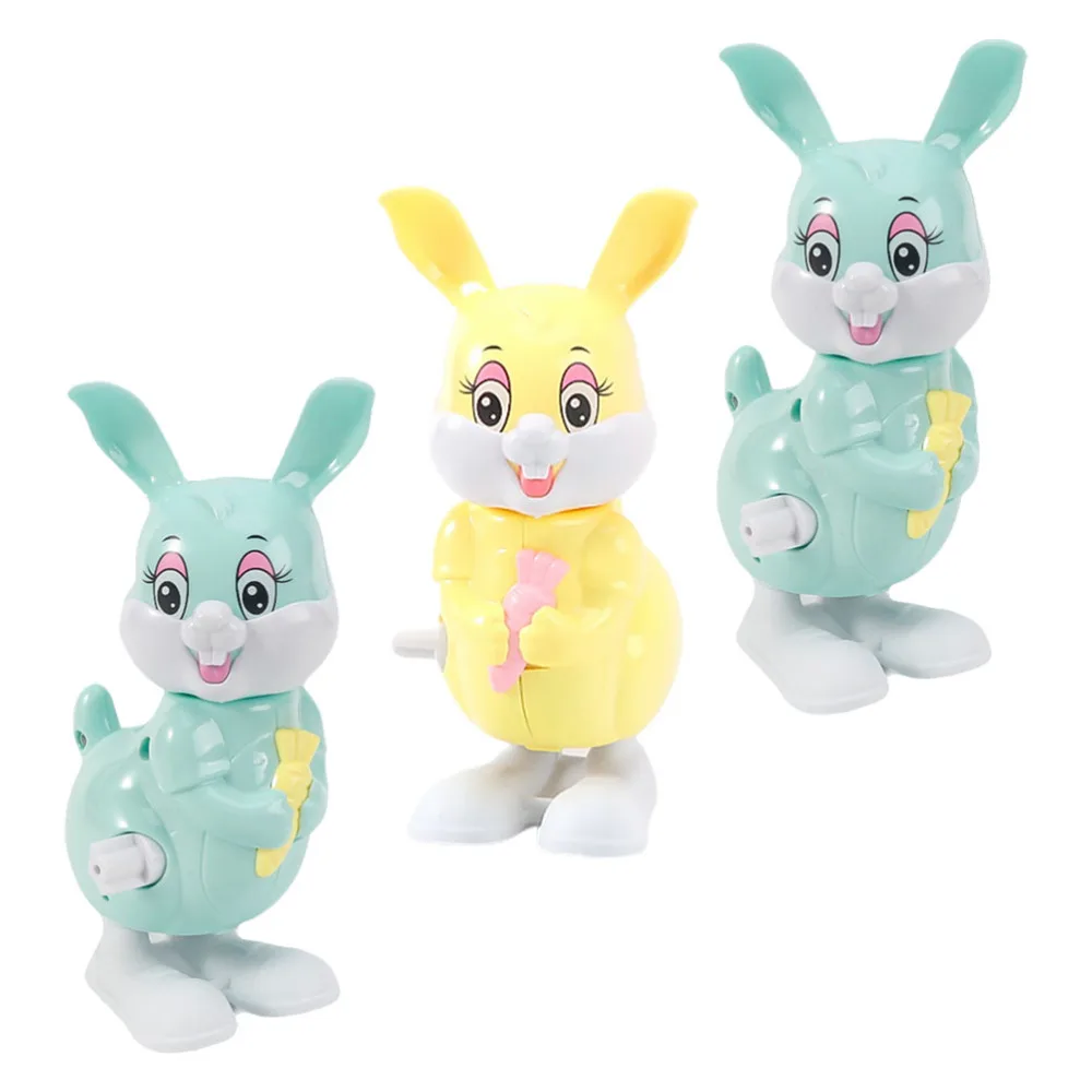 

3pcs Plastic Wind Bunny Toys Funny Kids Clockwork Toys Children Playthings