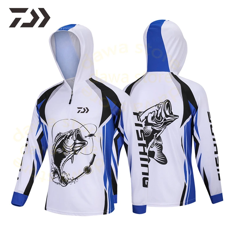 

2021 Daiwa Fishing Clothes Men Anti-Sweat Quick Dry Fishing Shirt Sun Protection Jacket Fishing t Shirt Fishing Clothing Summer