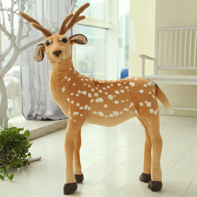 

Cute Plush Toy Animal Soft Simulation Deer Children Christmas Gifts Plush Toys Children Birthday Gifts Animaux Plush BC50MR