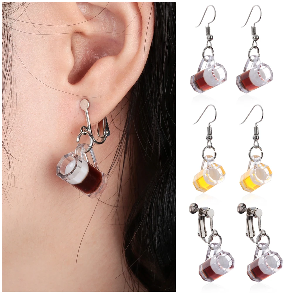 Женские полимерные Серьги Подвески ручной работы 1 пара модные вечерние серьги