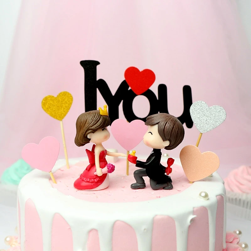 Предложение украшения для пары кукол семейное украшение свадебного торта