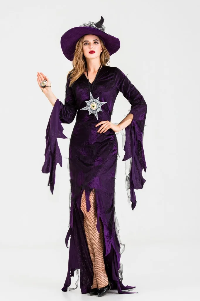 

New Halloween Adult Witches Cosplay Princess Dress Vampire Costume