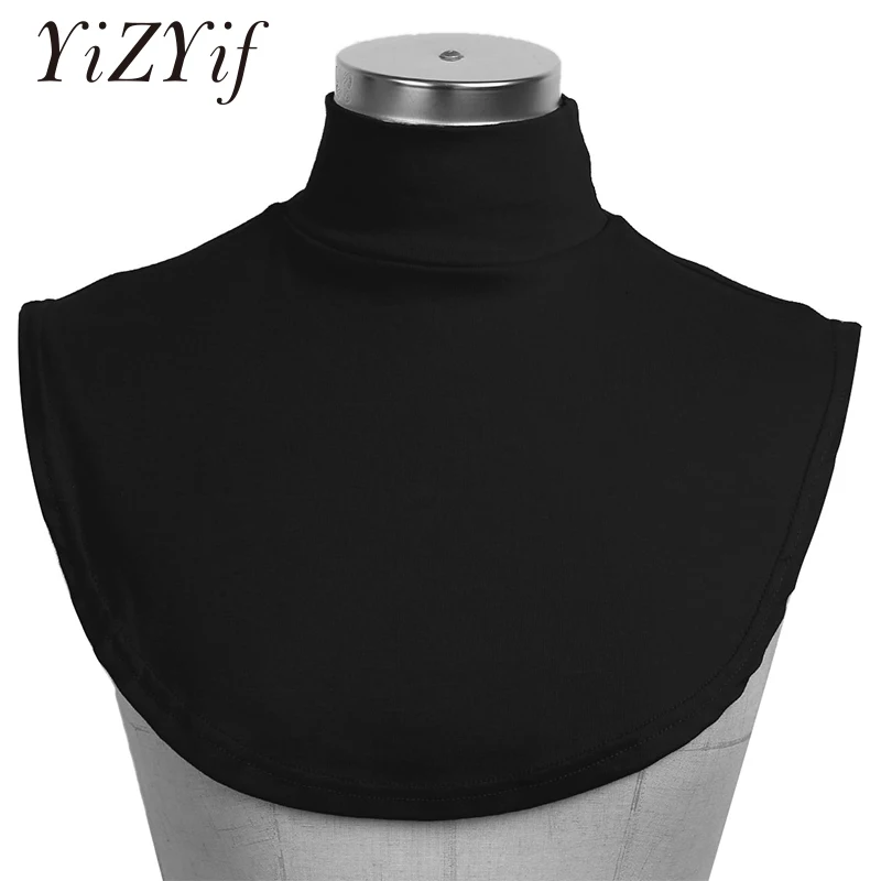 Свитер с ложным воротником съемный хлопковый воротник ложный полутоп блузка