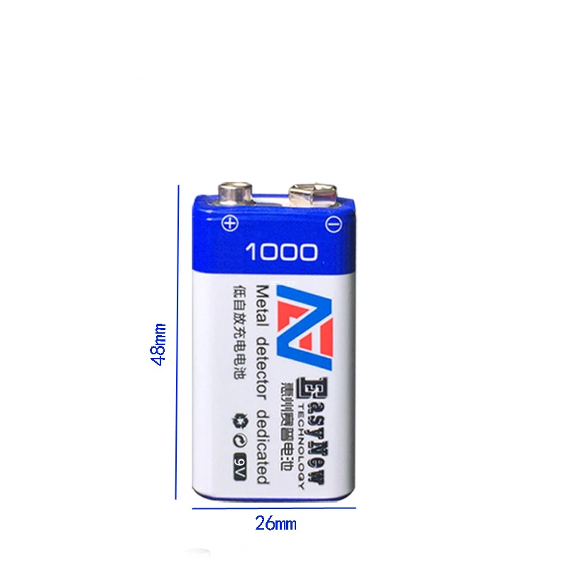 1 шт./лот Новый 1000 мАч 9 В перезаряжаемый аккумулятор USB литий полимерный