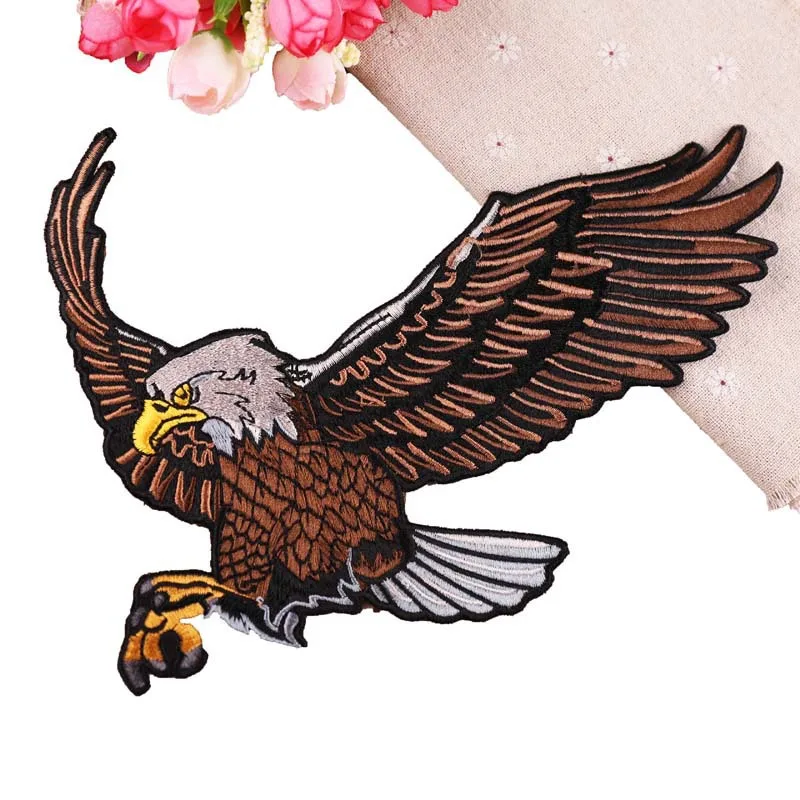 Нашивки с большим орлом крылом птицей вышитые байкерские мотоциклетные нашивки