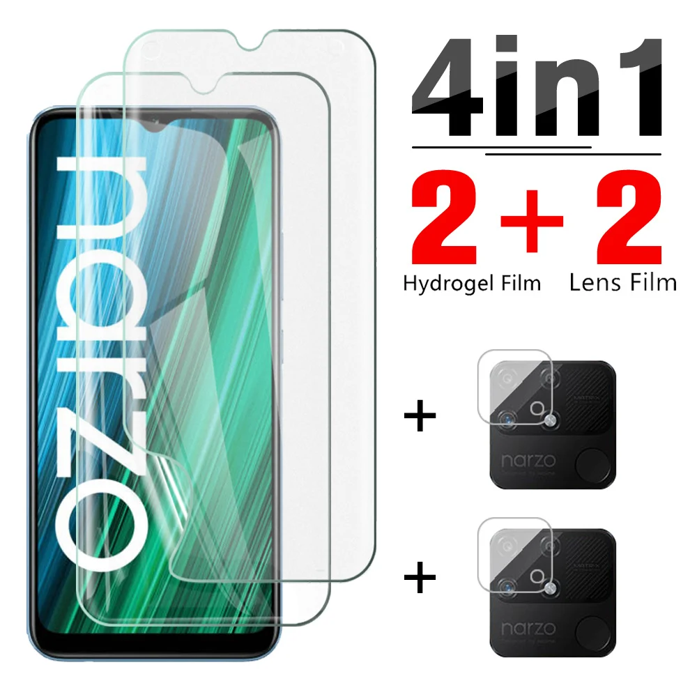 

Гидрогелевая пленка 4 в 1 для объектива камеры Realme Narzo 50A