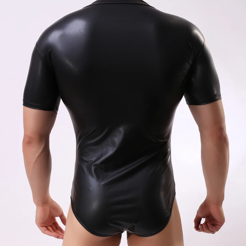 Мужское боди из искусственной кожи цвет в ассортименте 1 шт | Мужская одежда