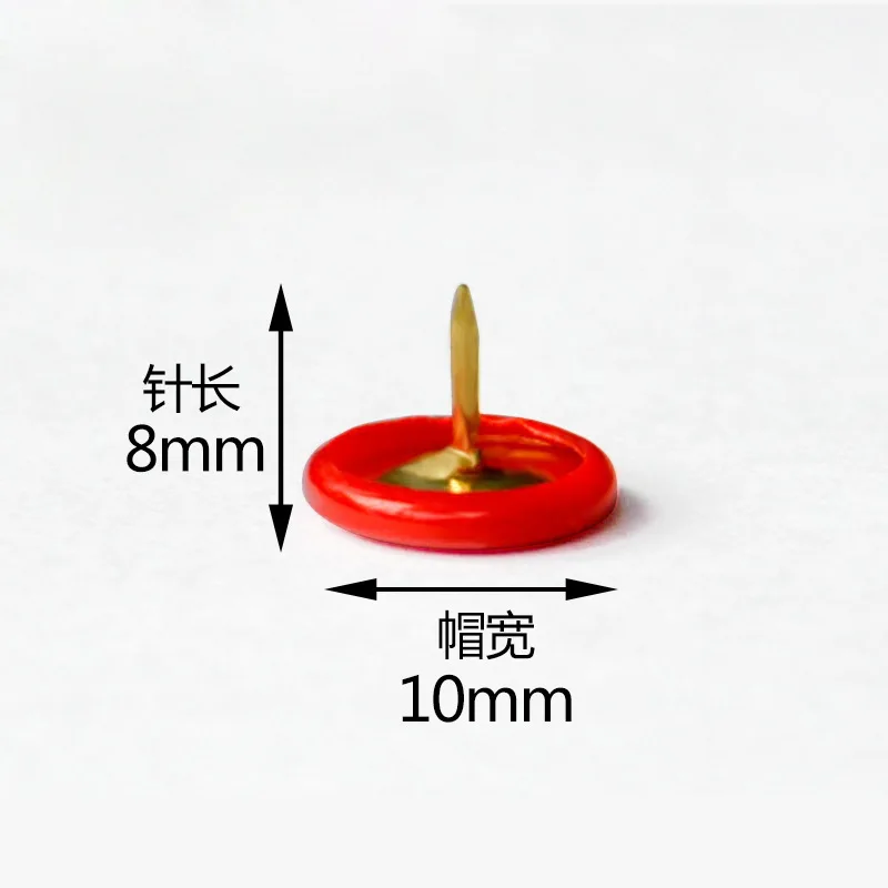 100 шт./лот цветные штифты металлические для пробковых досок офиса школьные