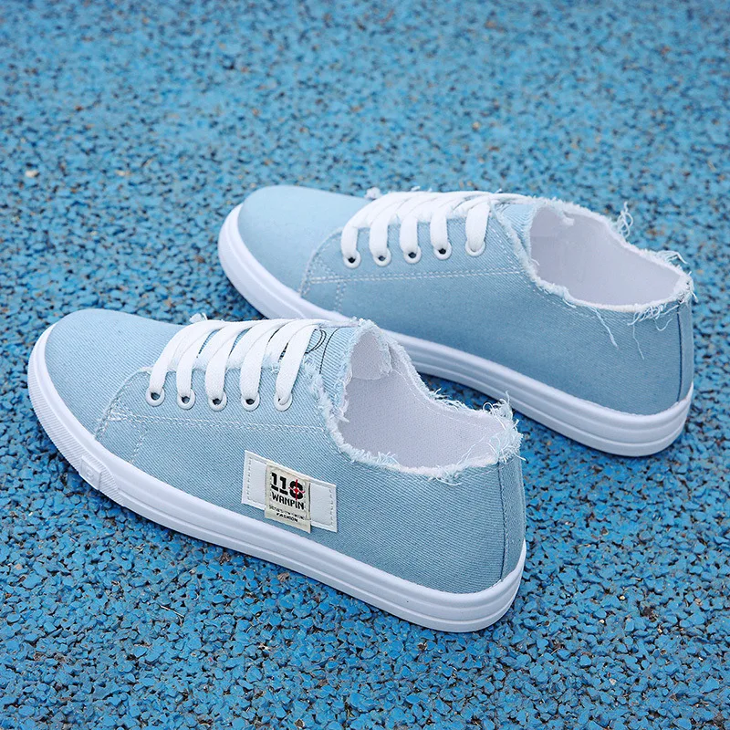 

Canvas Shoes Women Sneakers Tenis Casual Shoes Lace Up Flats Shoes Non-slip Trainers Woman Vulcanized Shoes Zapatillas De Mujer