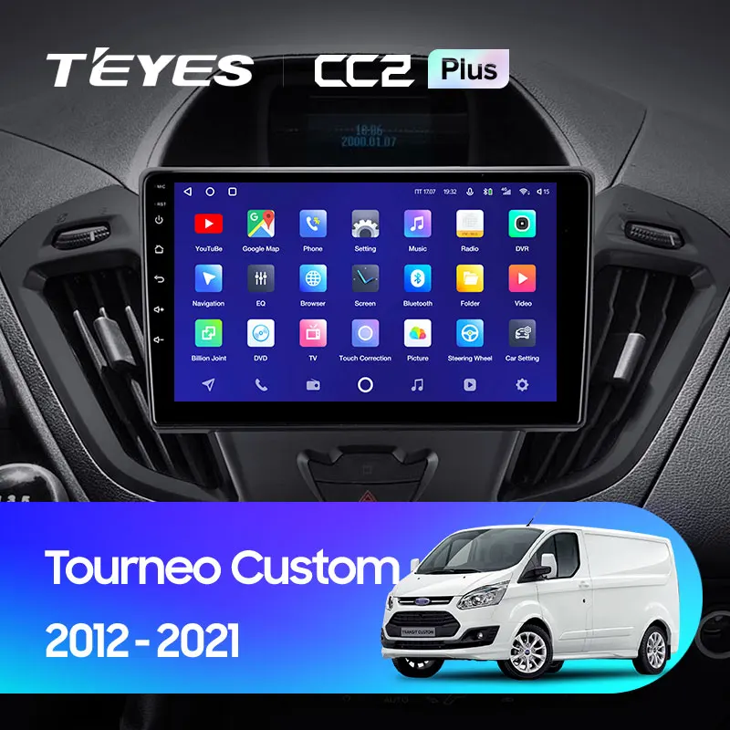TEYES CC2L и CC2 Plus Штатная магнитола For Форд Турнео Кастом 1 Ford Tourneo Custom I Transit 2012 - 2021 Android