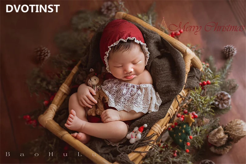 Dvotinst Новорожденные Фотоаксессуары для Малышей Милые Животные Рождественский Лось Кукла Фотография Студийная Съемка Фото.