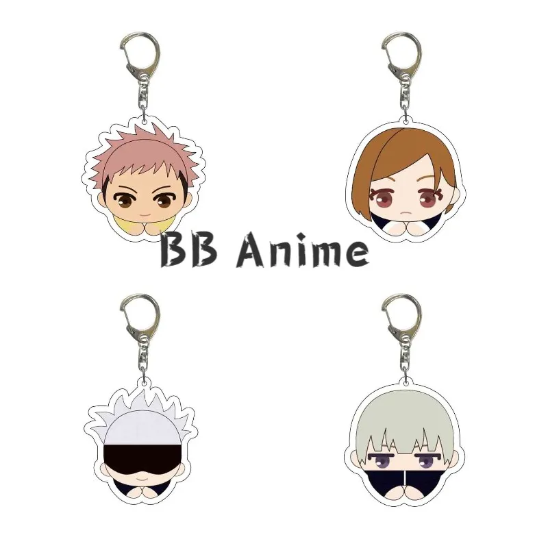 

Anime Jujutsu Kaisen Keychain Cartoon Figure Yuji Itadori Kugisaki Nobara Acrylic Bag Pendent Key Ring Jewelry Gift
