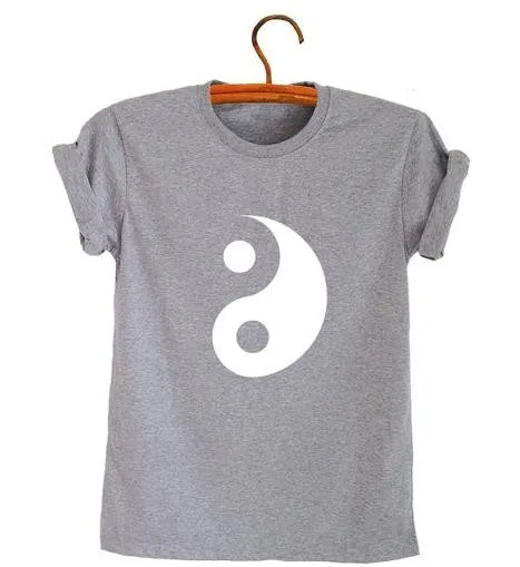 Женские футболки с принтом Инь Ян Тай Чи хлопковая Повседневная забавная