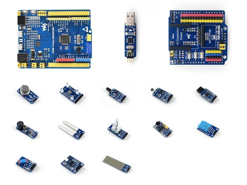 Плата разработки STM32 STM32F103RBT6 ARM Cortex M3 совместимая с фотоэлементами + комплект