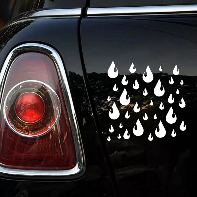 

40414# Die-Cut Vinyl Decal Drops Car Sticker Waterproof Auto Decors on Car Body Bumper Rear Window