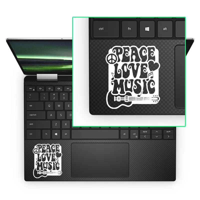 Наклейка Love Peace &amp Music для ноутбука наклейка MacBook Pro 16 дюймов Air Retina 11 12 13 15 14 HP