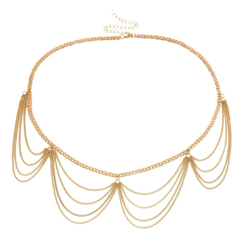 Хит женский пояс цепь декоративный для тела длинный с кисточками цепочка ремни