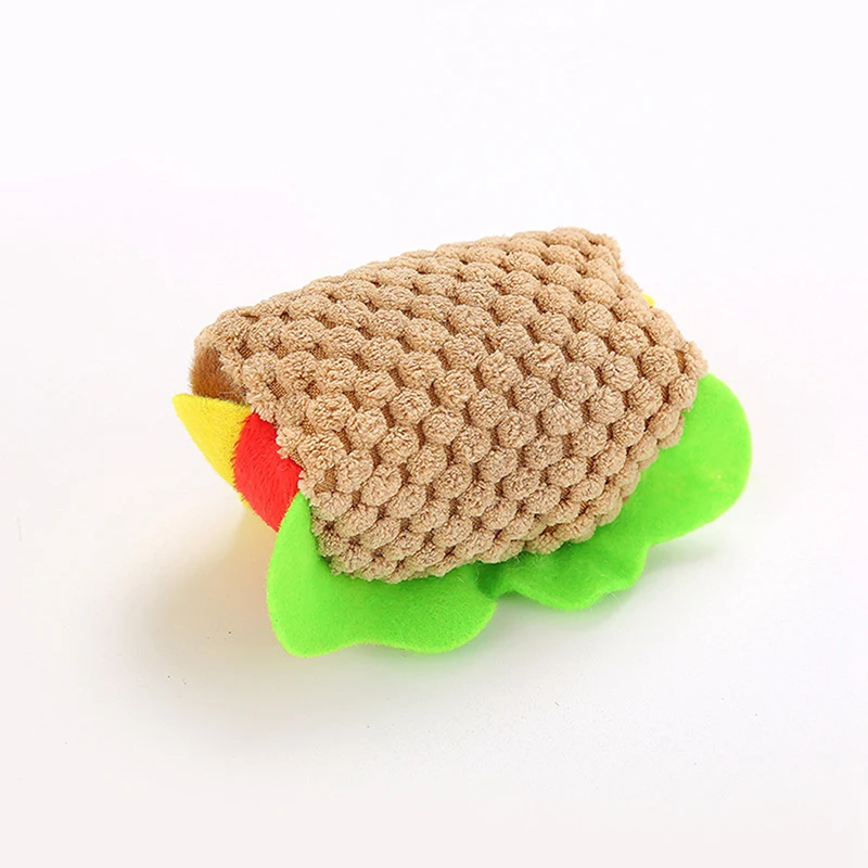 2 шт. имитация гамбургера игрушка для кошек Реалистичная плюшевая домашних