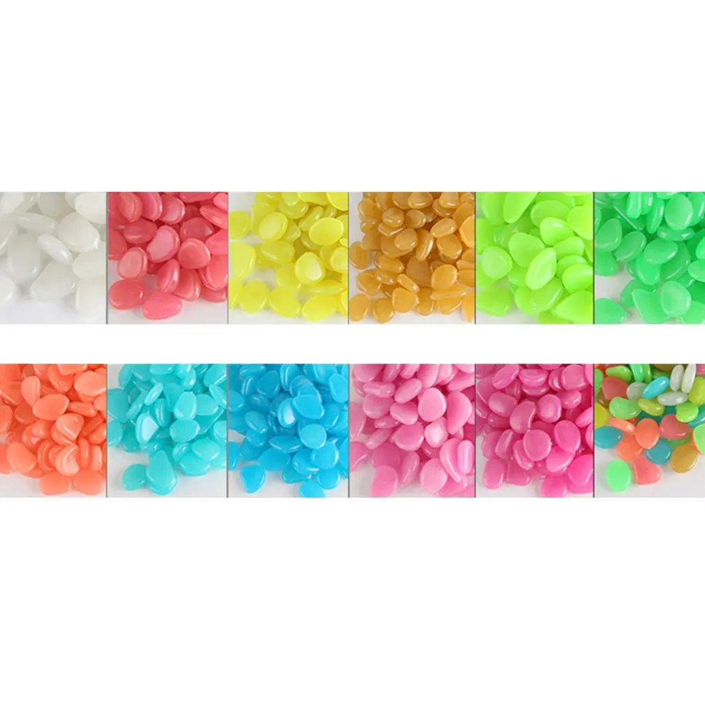 50 шт Искусственный Цвет светящийся камень с флуоресцентным камнем сверкающий