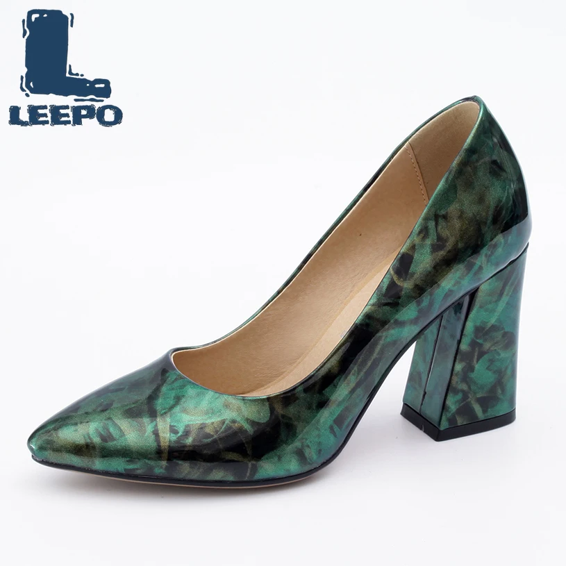 Женские туфли-лодочки весенне-летние туфли на высоком каблуке с разноцветным