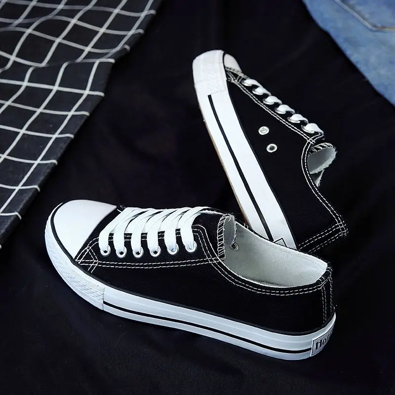 

Women's Vulcanize Shoes Woman Sneakers Low Top Leopard Print Canvas Shoes Flat Fashion 2021 Comfortable Casual Spring High Top