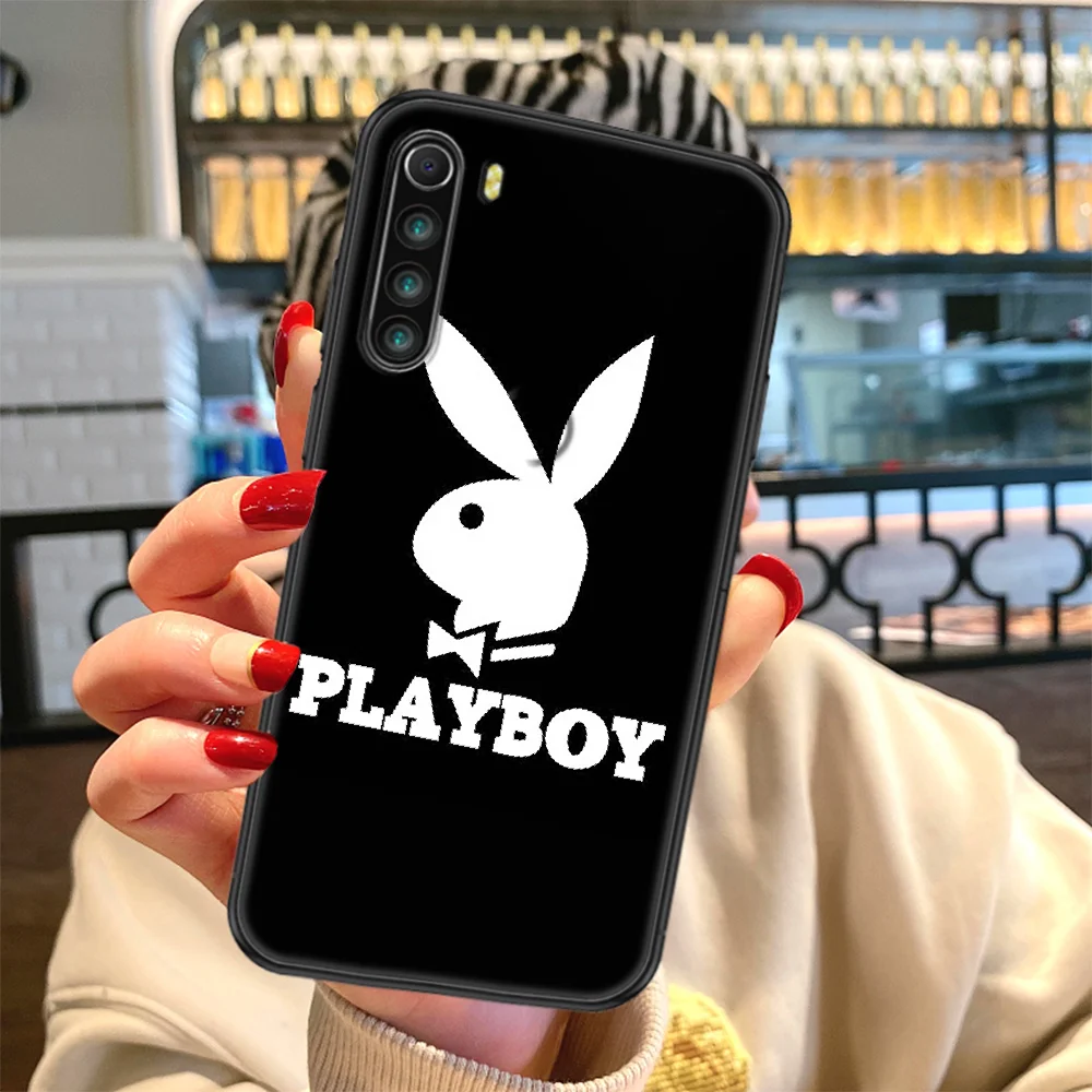 

Fashion brand Playboys Phone case For Xiaomi Redmi Note 7 7A 8 8T 9 9A 9S 10 K30 Pro Ultra black art bumper 3D prime fashion
