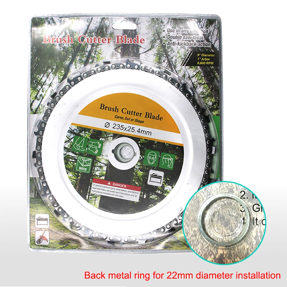 9 Inch 18 Teeth Chain Plate Angle Grinding Disc Wheel Wood Carving for Grinder Steel Woodwork Tools | Инструменты