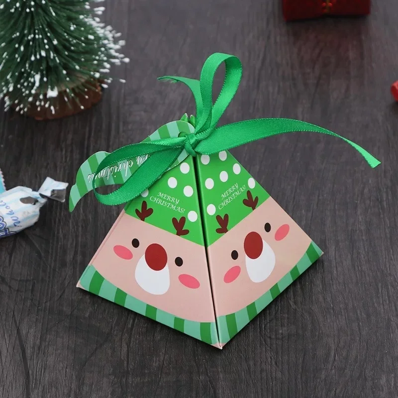 

Рождественский Подарочный пакет, Бумажный Рождественский пакет, Упаковочная таинственная коробка, свадебная Банкетная коробка для конфет,...