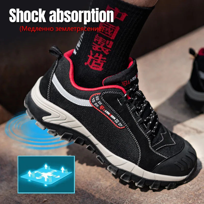 DYKHMILY/Рабочая безопасная обувь мужские Нескользящие удобные ботинки со