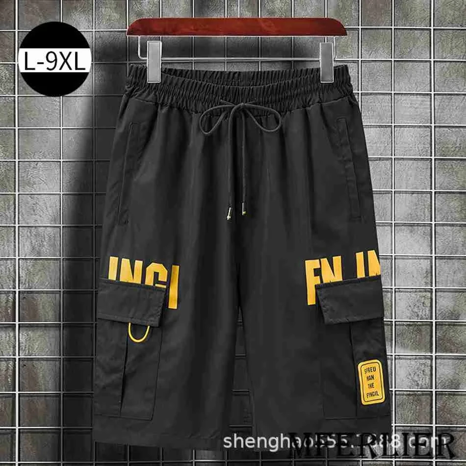 

autumn winter men cargo shorts pockets plus size 7XL 8XL 9XL korea style shorts cool safari style large size loose fat shorts 56