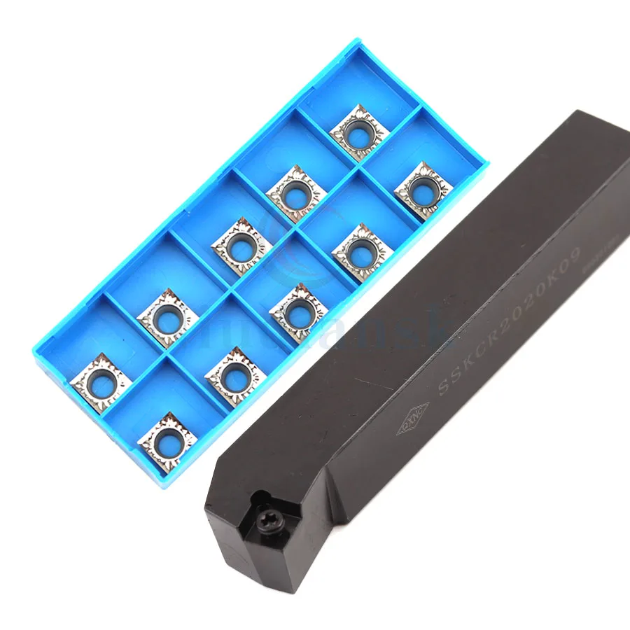 

SSKCR2020K09 2525M09 External turning toolholder Entering angle 75° Screw type external turning tool+SCMT CNC Hard alloy inserts