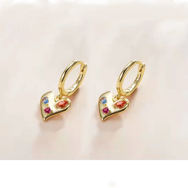 

Paved Geometric Shiny Zircon Artistic Face Dangle Earrings for Women Drop Hoop Piercing Earrings Brincos Fashion Jewelry Gifts