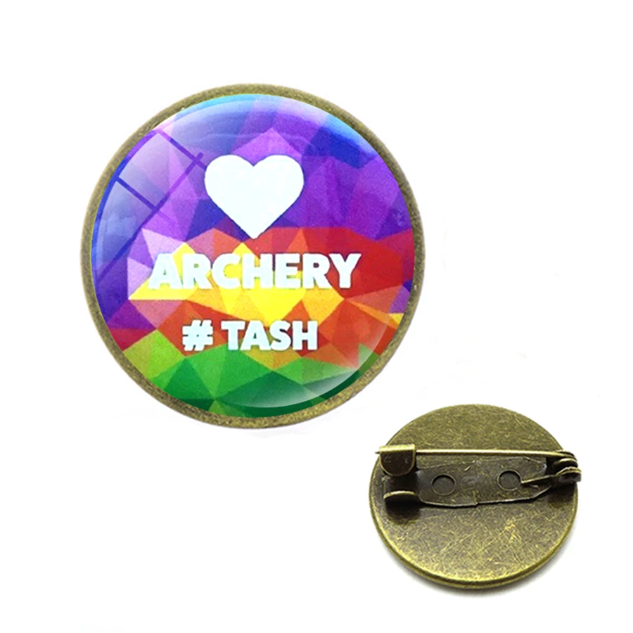 Я люблю броши посвященные стрельбе из лука простые трендовые мужские и женские