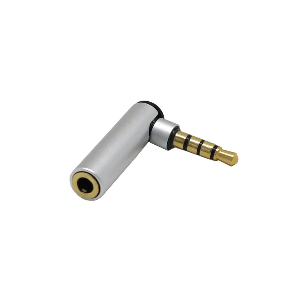 1 шт. 3 5 мм мужчин и женщин 90 градусов под прямым углом адаптер разъем для аудио