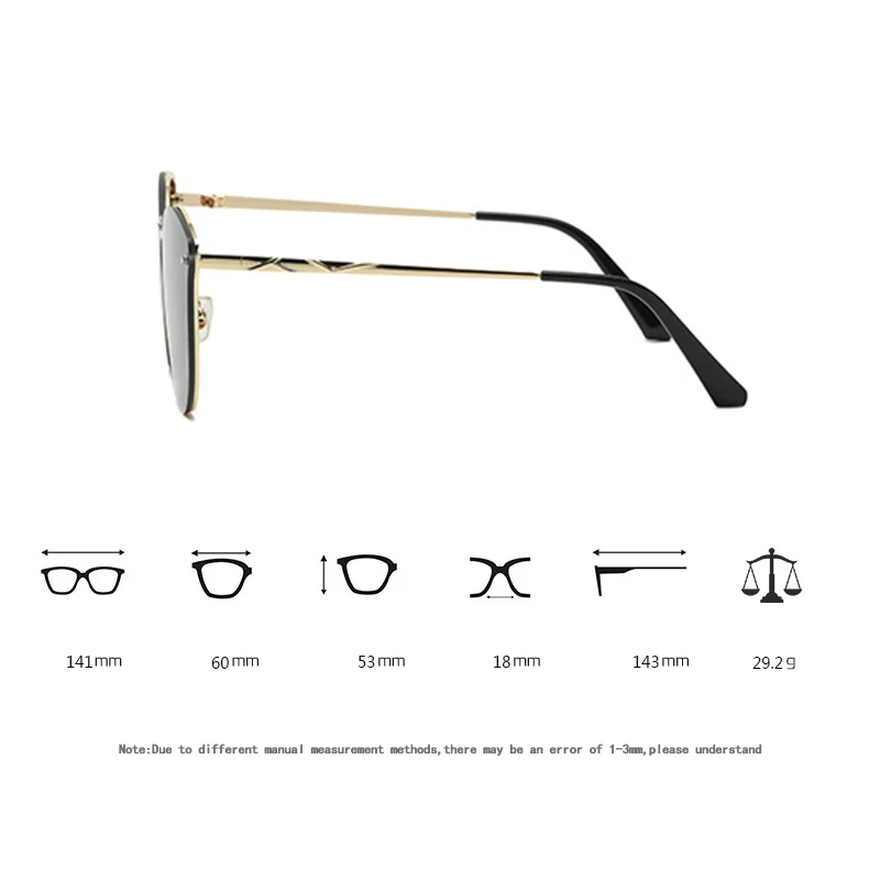 Сплошные солнцезащитные очки Модные градиентные цветные женские цельные