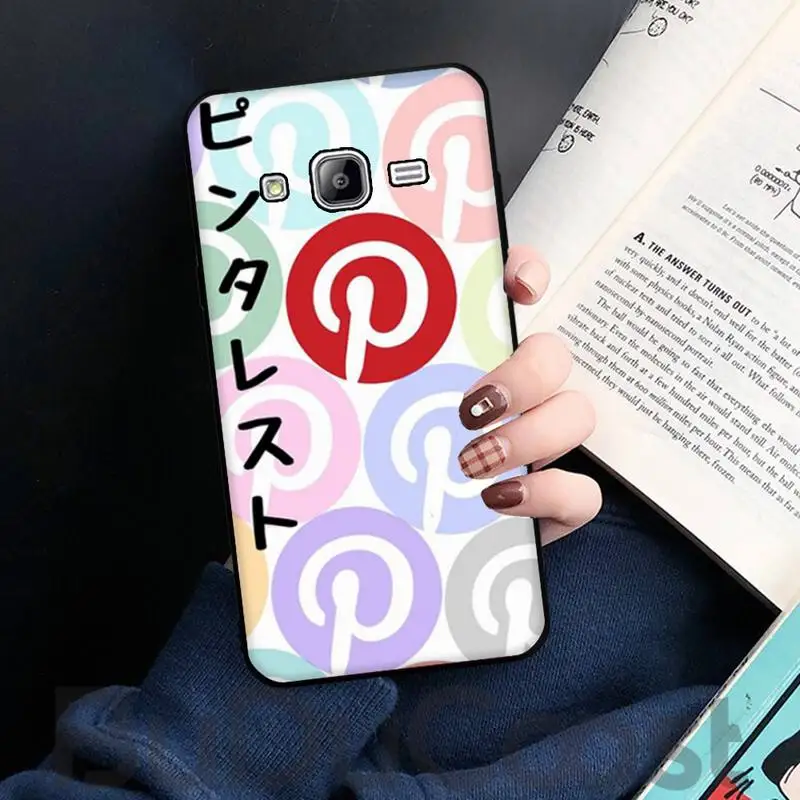 

Pinterest Logo Phone Case For Samsung Galaxy J7 J8 J6 Plus 2018 Prime Note 7 8 9 10 pro