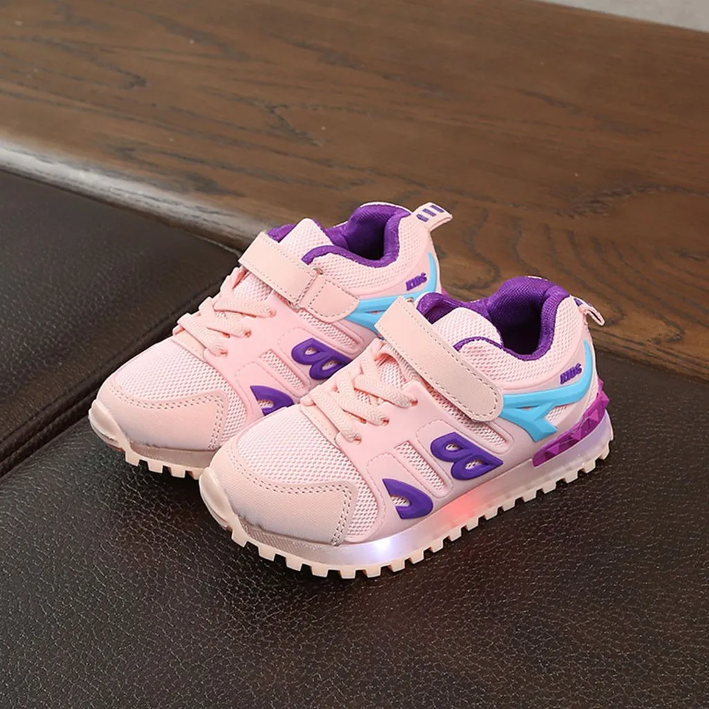 Детская обувь для девочек и мальчиков дышащие сетчатые спортивные кроссовки с