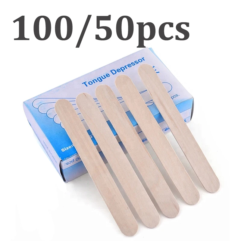 

Одноразовые депрессоры для языка, 50/100 шт.